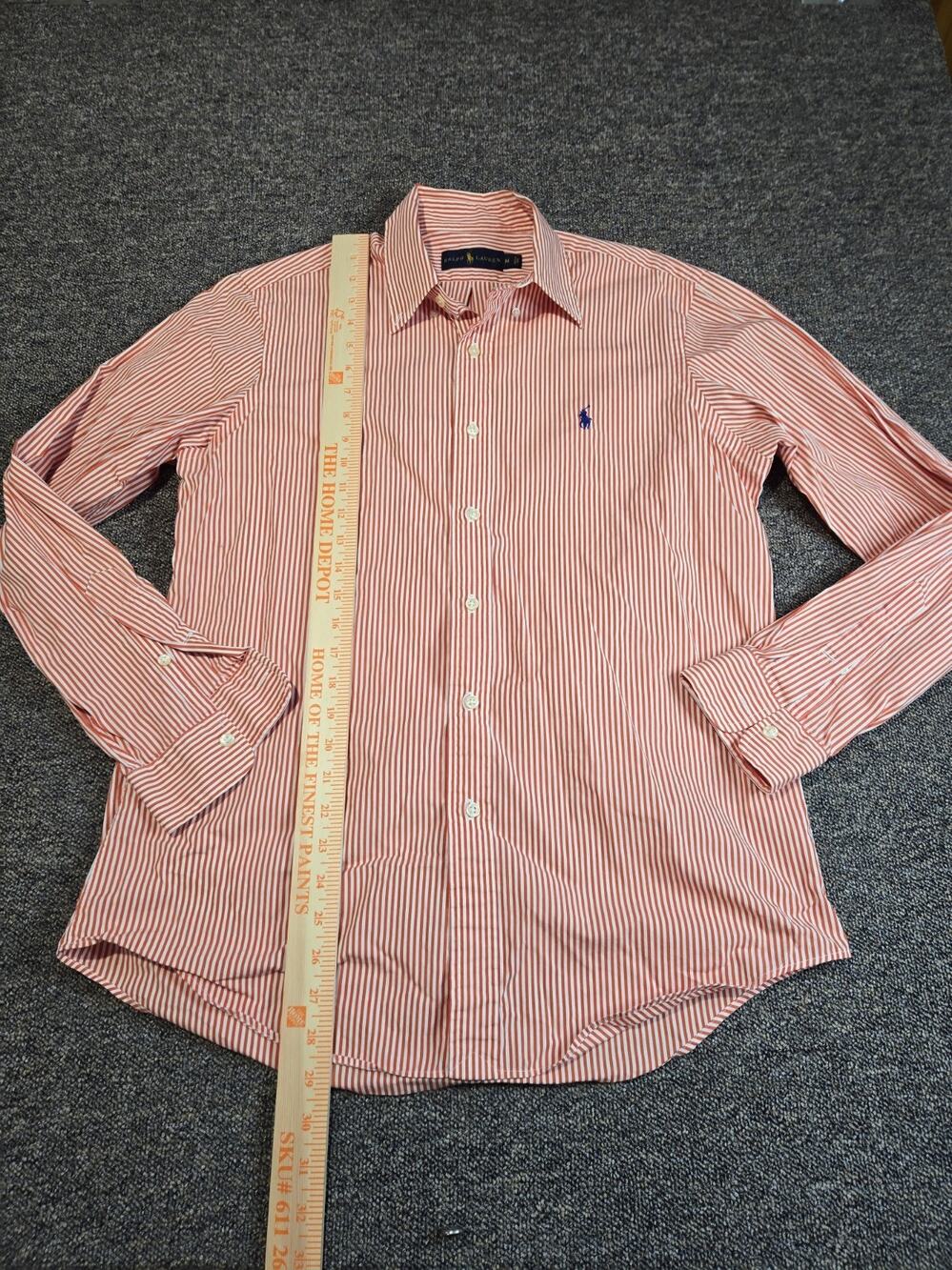 ralph lauren mens button down shirt Medium Orange